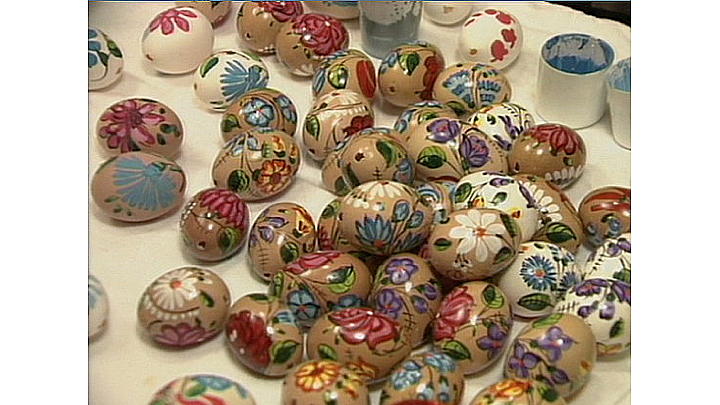 Decorated eggs prepared for easter celebrations in Palok, Hungary.The Rich Tradition: Lent and Easter